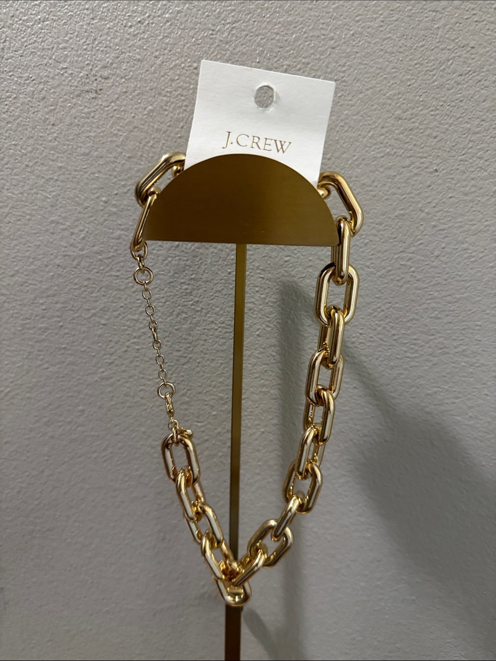 J.Crew gold-tone chunky chain necklace; NEW! - Picture 4 of 9